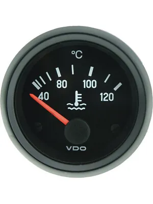 VDO Cockpit Vision Water Temp Gauge Electric 40 -120C 12V 52mm Diam (310010014) • $63.50