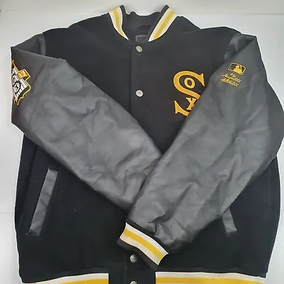 Vintage Chicago White Sox Varsity Jacket Majestic Athletic Size 3XL Wool • £71.29