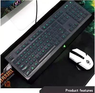 Clear Silicone Keyboard Protector Cover For Razer Cynosa Chroma Wired Keyboard • $18.65