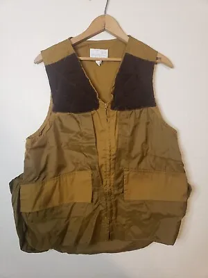 VTG 70s 80s Hunting Vest AMERICAN FIELD SPORTSWEAR USA WorkVest  MEDIUM CORDUROY • $12.25