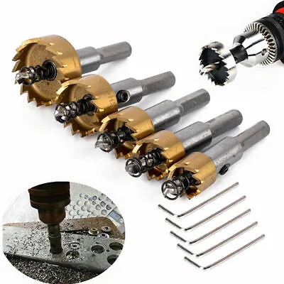 5PCS Hole Saw Tooth Kit HSS Steel Drill Bit Set Cutter Tool For Metal Wood Alloy • $11.99