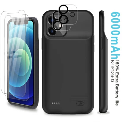 $69.34 • Buy 6000mAh Battery Charger Case Power Bank Pack Easy Installation For Apple IPhone