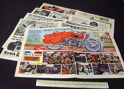 £9.95 • Buy Ariel Leader Motorcycle Centre Spread 1961 Vintage Eagle Comic Roy Cross Airfix