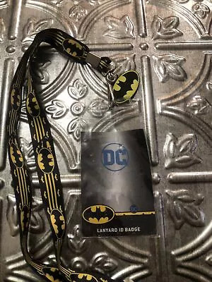 Men Women DC Comics Batman Lanyard ID Badge Holder Super Hero Bat Logo Charm • $12