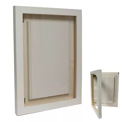 A3 White Wooden Frame Photo Menu Display Case Poster Sign Holder - Wall Mounted • £9.99