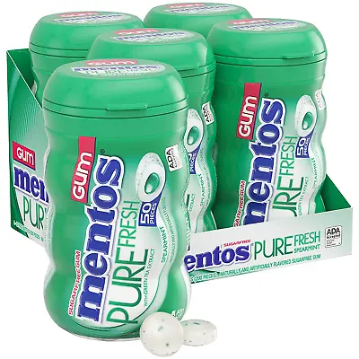 Mentos Pure Fresh Sugar-Free Chewing Gum With Xylitol Spearmint 50 Piece Bo... • $18.42
