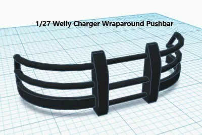 1/24 1/27 Welly Dodge Charge Wraparound Pushbar Custom Diorama LED Police • $10