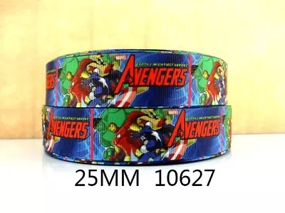 1 Metre New Marvel Avengers Ribbon Size Inch Hair Bows Headbands Card Making • £0.99