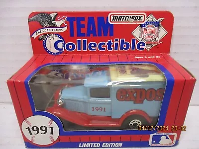 EXPOS  1991 A.L.TEAM COLLECTIBLE LT. ED. 1/64 Scale  MATCHBOX MLB-91-20 • $7