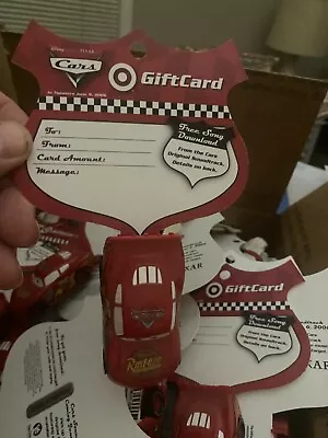 TARGET Plastic  CARS  Lightning McQueen Race Car 2006 Gift Card ($0)  • $7.99