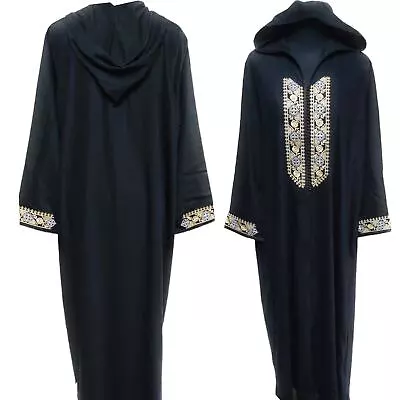 Royal Moroccan Women Abaya Maxi Hand-Stone Farasha  Jalabiya Kaftan • $83.85