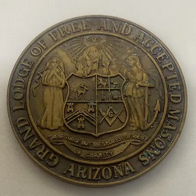 $9.99 • Buy Arizona Grand Lodge Of Free And Accepted Masons Masonic Penny Token