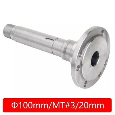 $151.80 • Buy Chuck Flange 100mm MT3# Lathe Spindle For SC4/JET BD-8A/MANRMR-320 Lathe Parts
