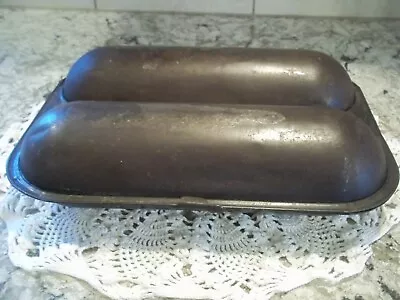 Antique  Ideal  Tin Double Loaf Bread Pan Mold 1897 • $86.50