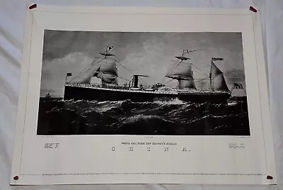 Vintage 1979 S. S. China Pacific Mail Steam Ship Steamer 24” X 18” Poster • $118.99