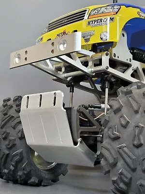 Aluminum Axle Animal Bumper Guard Skid Cover Plate Tamiya R/C 1/10 TXT-1 TXT1 • £45.65