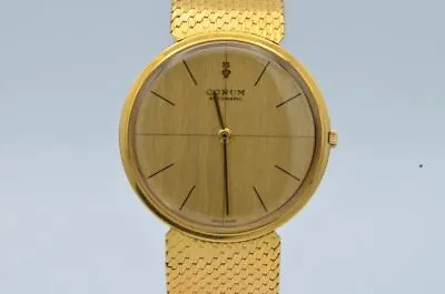 $5370.51 • Buy Corum Vintage Men's Watch Quartz 1 3/8in 18K 750 Solid Gold Approx. 60 Gram