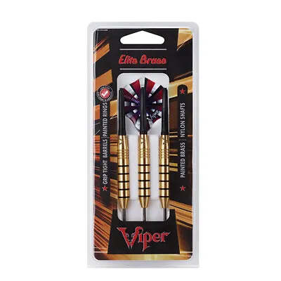 Viper Set Of 3 Elite Brass Steel Tip Darts 25 Grams • $16.99