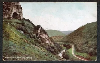 North Staffordshire Railway Official Postcard Thor’s Cave Manifold Valley McCorq • £5