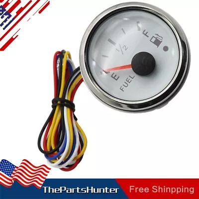 2  52MM Universal Gas Fuel Level Gauge Red LED Fit Marine Boat Car 240-33ohms US • $14.99