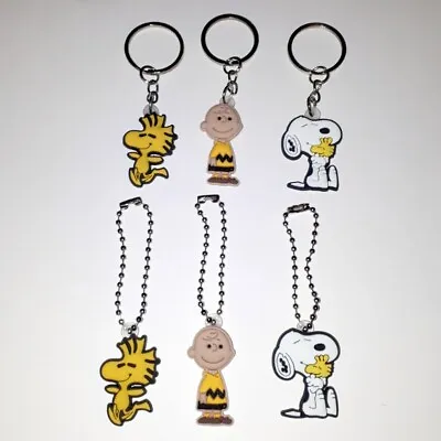 £1.99 • Buy Kids Charlie Brown Snoopy Woodstock Peanuts Keyring  Keychain Zipper Charm