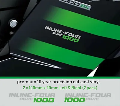 £5.99 • Buy INLINE- FOUR 1000 DOHC Decals Stickers 10year Vinyl FITS Kawasaki NINJA ZZR SX