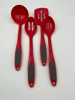 McCormick Set Of Four Kitchen Utensils Red Melamine Type Material • $10