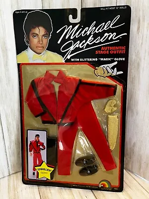 Michael Jackson 1984 LJN 12  Thriller Doll Outfit Carded Sealed Barbie Ken • $45