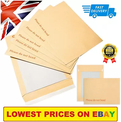 Please Do Not Bend Hard Card Board Back Backed Envelopes Brown C6 A5 C5 A4 C4 A3 • £118.99