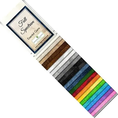 Fall Spectrum Essential Gems 24 Strips 2.5  W Jelly Roll Fabric Q802-45-802 • £23.65