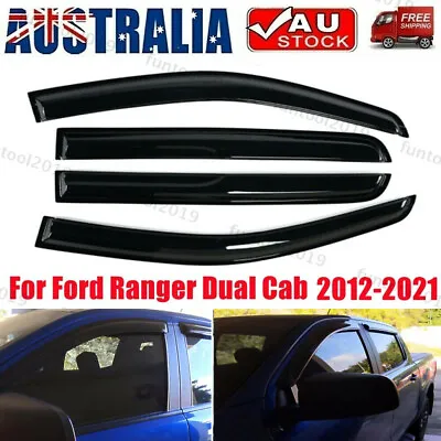 $37.99 • Buy Weathershields Window Visors Weather Shields For Ford Ranger Dual Cab 2012-2021