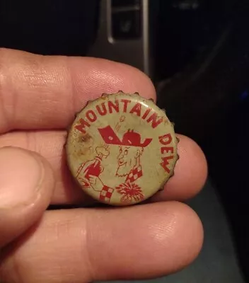 Vintage Mountain Dew Hillbilly Cork Soda Bottle Cap With S.C. Tax Stamp Used • $14.99