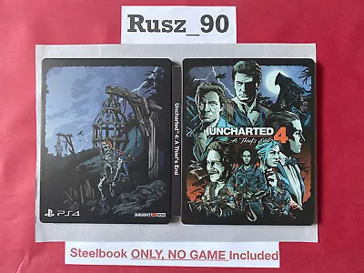 STEELBOOK ONLY Uncharted 4 A Thief’s End PS4/PS5 Special/Collectors Edition MINT • £25