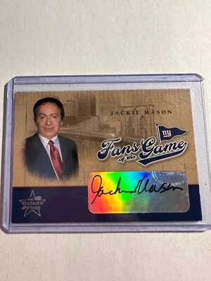 $30 • Buy K84,897 - 2004 Leaf Rookies And Stars Fans Of The Game Auto #FG4 Jackie Mason