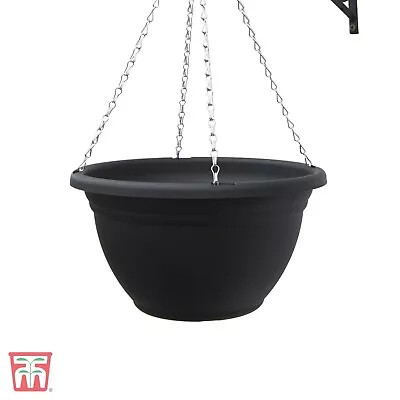 £12.99 • Buy T&M Garden Wall Hanging Basket & Chain 35cm Flower Plant Pot Outdoor Planter NEW