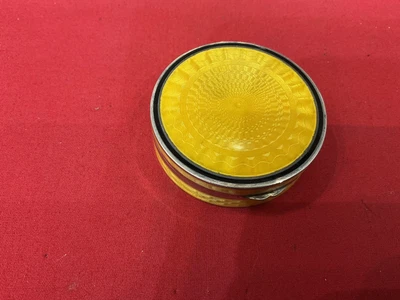 £280 • Buy An Antique Solid Silver And Enamel Pill Box, London 1927