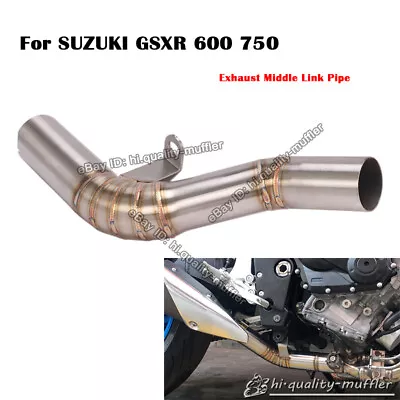 For Suzuki GSXR 600 GSXR 750 Exhaust System Middle Link Pipe Stainless Steel • $68