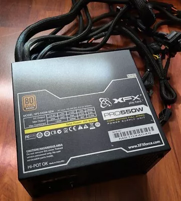 XFX Pro 550W 80+ Bronze PSU ATX • £40