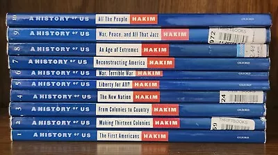 A History Of US Joy Hakim Complete Set Books 1-10 Third Edition 3rd • $54.95