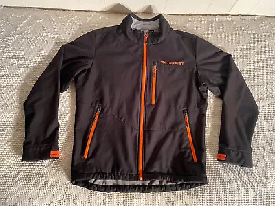 Motorfist Fuel Soft Shell Jacket - Mens Small  - Black/Orange 100% Polyester • $54