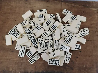 Vintage Set Of 90 Marble Like Dominoes • $40