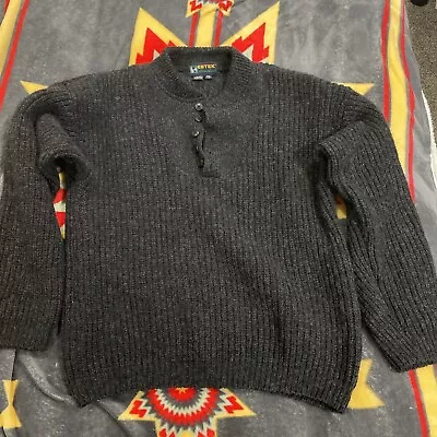 EDDIE BAUER WOOL/NYLON LARGE TALL Sweater EBTEK Made In USA EUC • $60