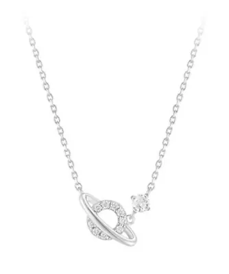 J.Estina LALA  Necklace JJLJNQ1BS314SW420 Silver 925 Rhodium Plated Cubic Zircon • $79