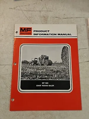 Massey Ferguson MF 1560 Giant Round Baler Product Information Manual • $13.25