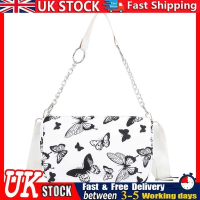 £5.69 • Buy Retro Women Animal Print Messenger Shoulder Bag Chain Handbags (Butterfly)