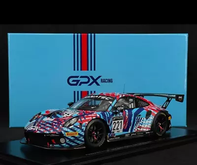 1/18 Scale Porsche 992 GT3 R GPX Martini Racing 24H Spa 2022 Model Car By Spark • $342