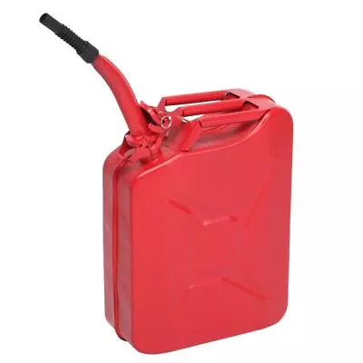 Practical Fuel Can 5 Gal 20L Gasoline Fuel Can Metal Gas Tank Emergency Backup • $31.99