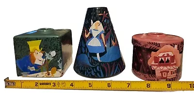 Disney Park Alice In Wonderland 70th Anniversary Mary Blair Vase Set Of 3 • $21