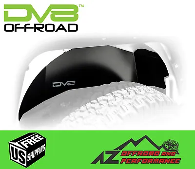 DV8 Offroad Rear Inner Fenders - Black For '07-'18 Jeep Wrangler JK JKU • $505.75