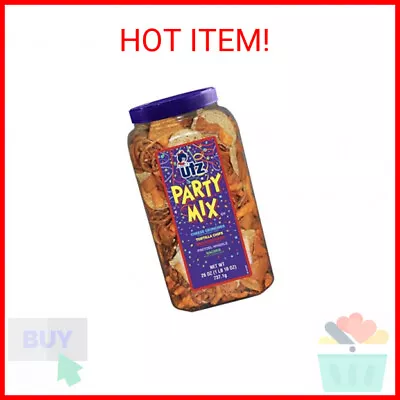 Utz Party Mix - 26 Ounce Barrel - Tasty Snack Mix Includes Corn/Nacho Tortillas • $10.72